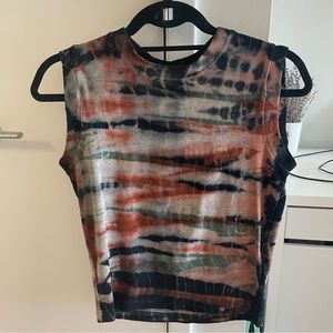 AllSaints Imogen Velvet Tie Dye Tank